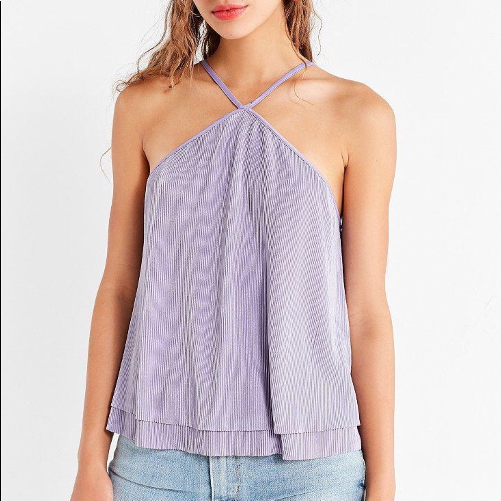 UO Pleated Halter Top